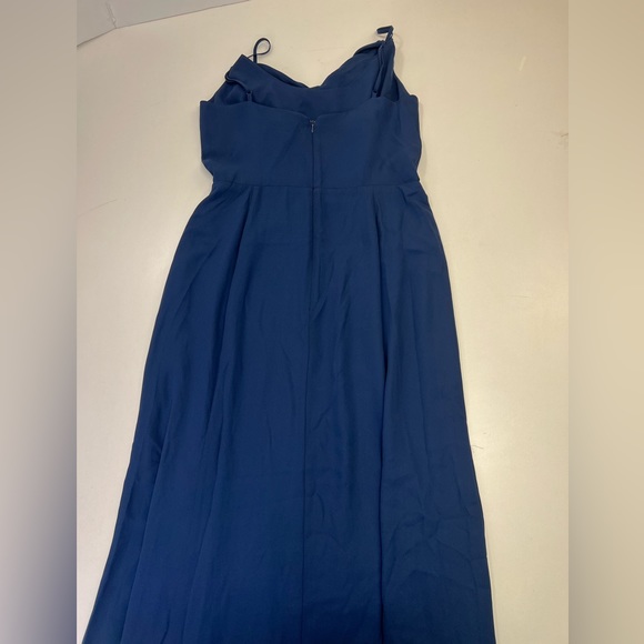 WAYF The Melanie Cowl Neck Gown New With Tags Size Small Navy Blue Bridesmaid - Picture 12 of 15